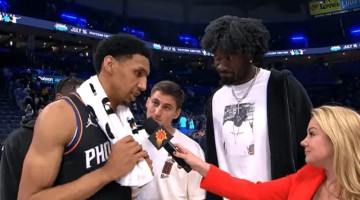 邓恩采访全文：就是享受比赛，希望球队能在季后赛走得更远