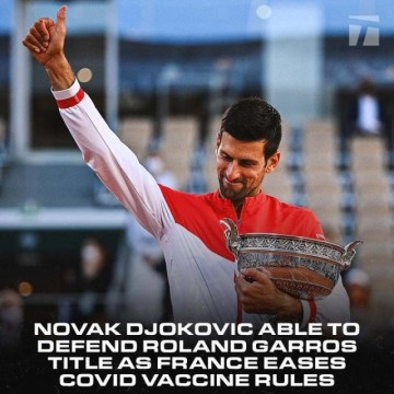 张奔斗：德约的大满贯参赛前景突然间云开雾散